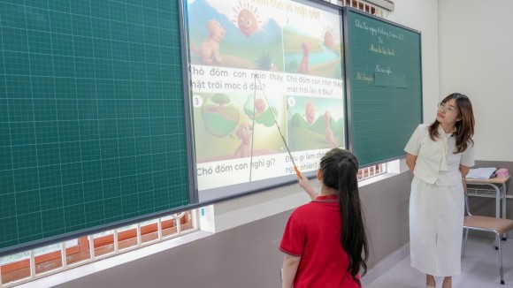 Tiết học Tiếng Việt sáng tạo lớp 3A9 với AI và phương pháp kể chuyện hiện đại