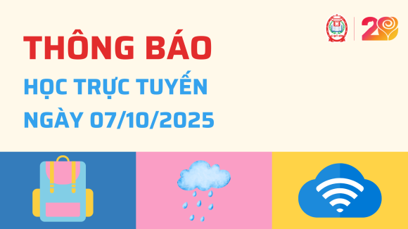 Thông báo học trực tuyến ngày 07/10/2025