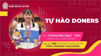 Bí kíp chinh phục TOEFL Primary Challenge của bạn Dương Bảo Ngọc