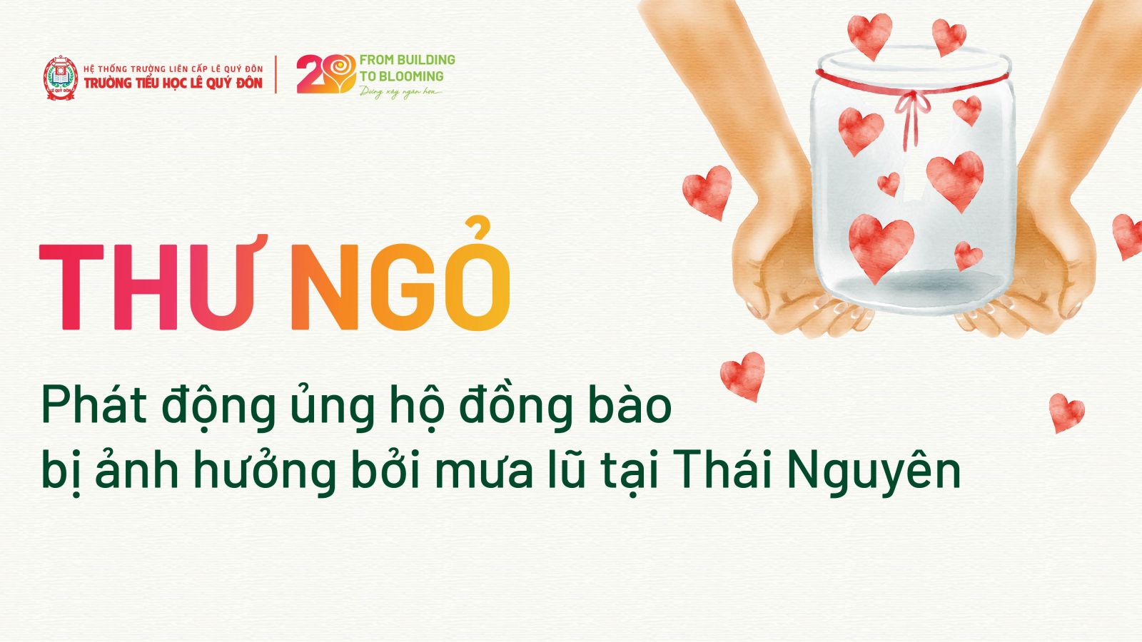 Thư ngỏ kêu gọi ủng hộ đồng bào bị ảnh hưởng bởi mưa lũ